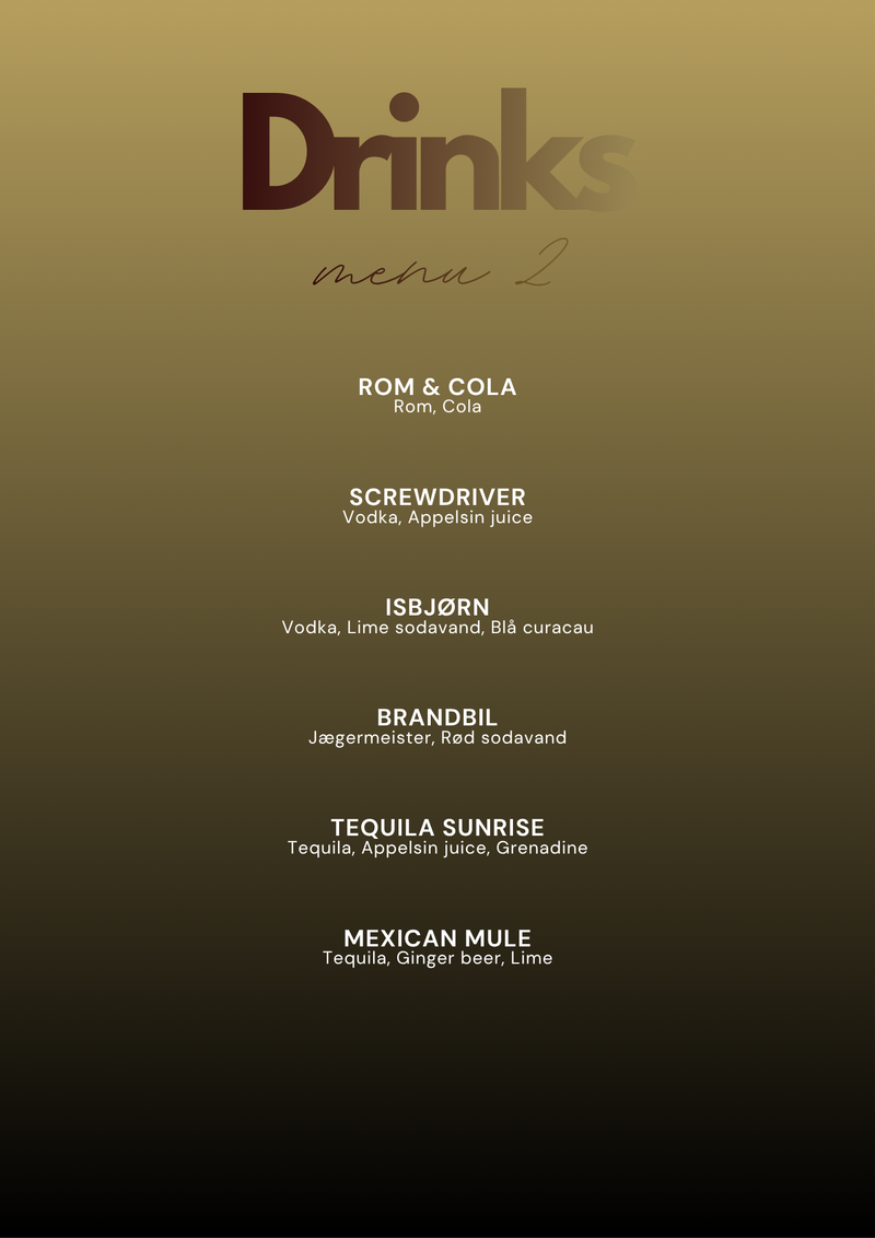 Drinks Menu 2