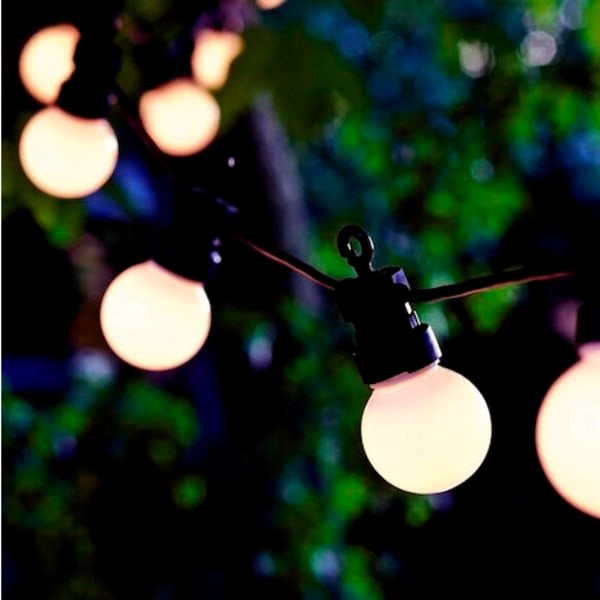 Lyskæde, varm hvid - 10 meter